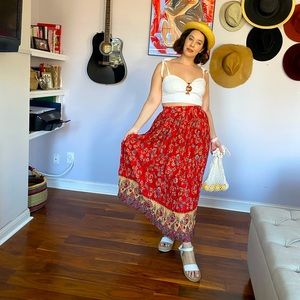 *SOLD* Vintage Boho Maxi Skirt